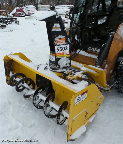 skid steer snow blower auction|loader mounted snowblower for sale.